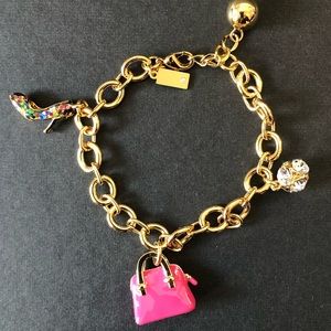 Authentic Kate Spade Charm Bracelet Pink Purse